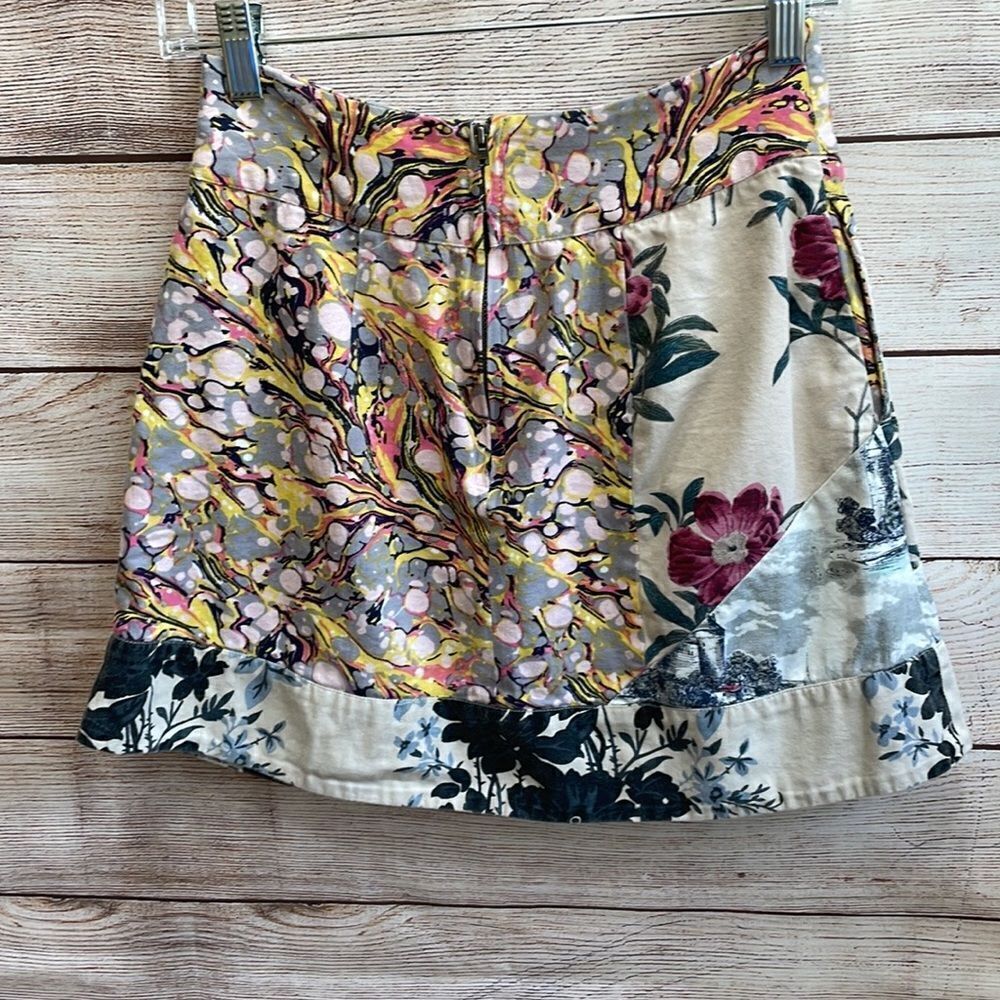 ‎ANTHROPOLOGIE LEIFNOTES BOHO PATCHWORK SKIRT - image 4